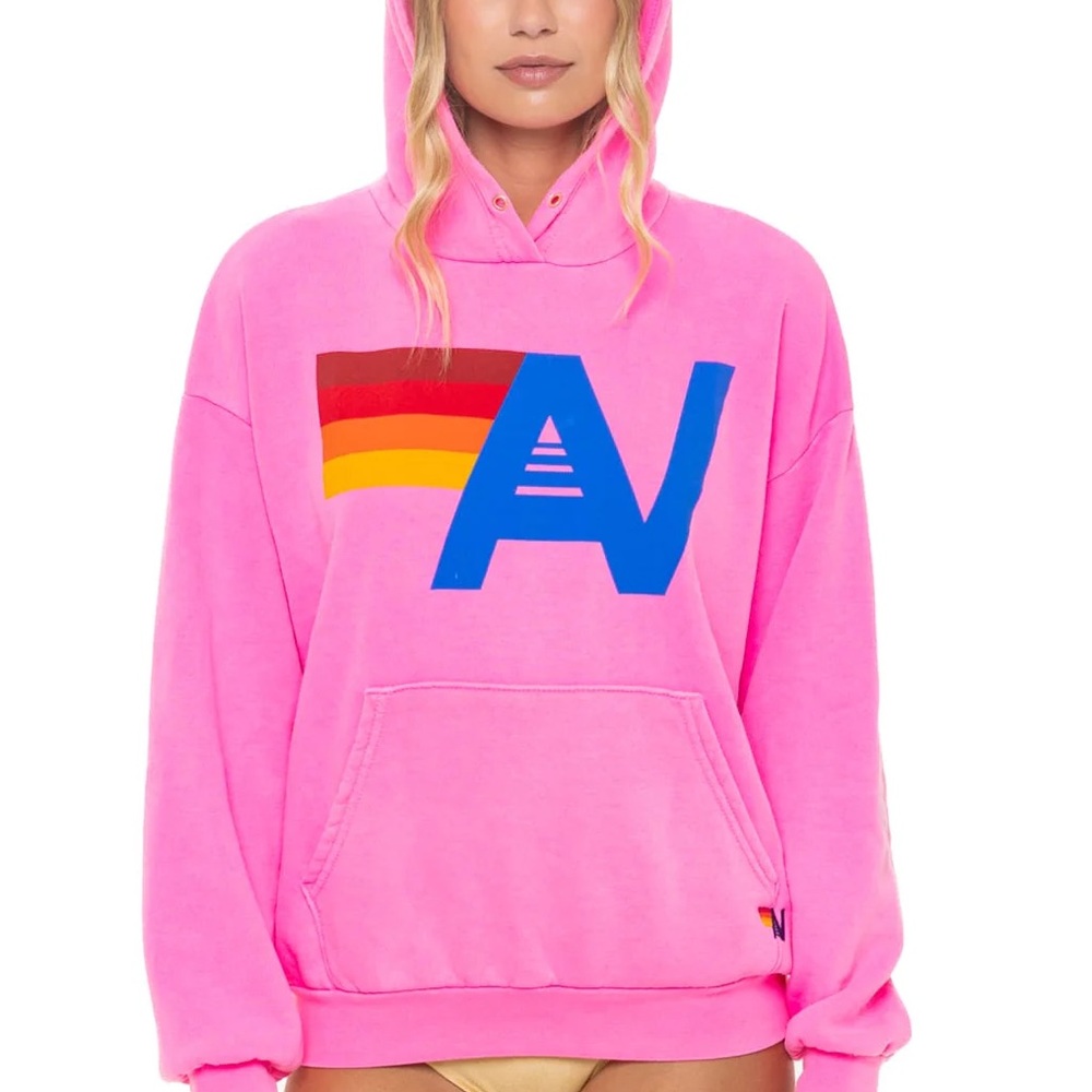 Aviator Nation Neon Pink Hoodie